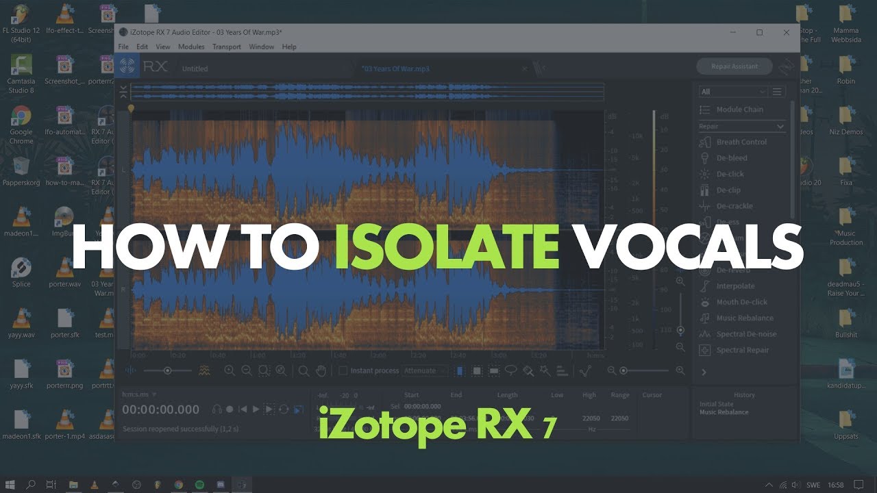 How to create acapellas in izotope rx free